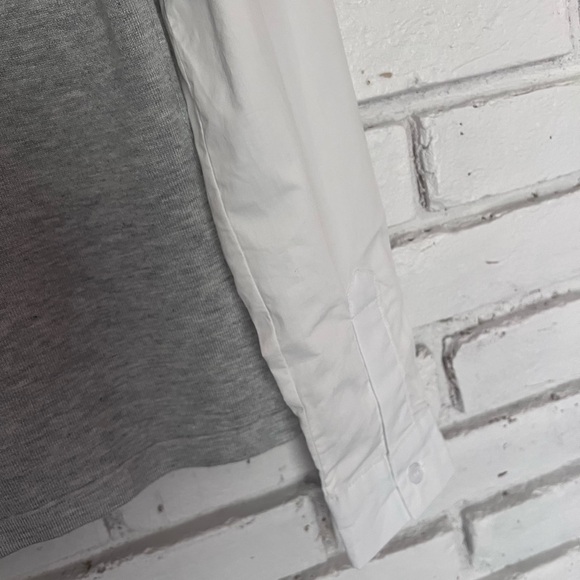 One Grey Day Sweater with Button Shirt Sleeves - XS - Picture 3 of 5